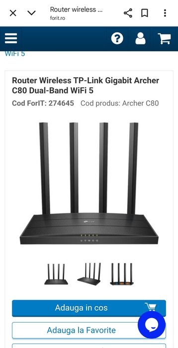 Router TP-LINK Archer C80 AC1900 5GHZ