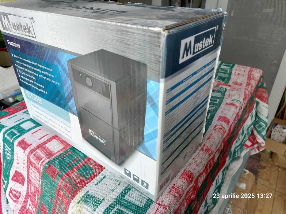 Stabilizator si UPS mic, nou, in cutie, intre 500-1500VA (90-220 RON).