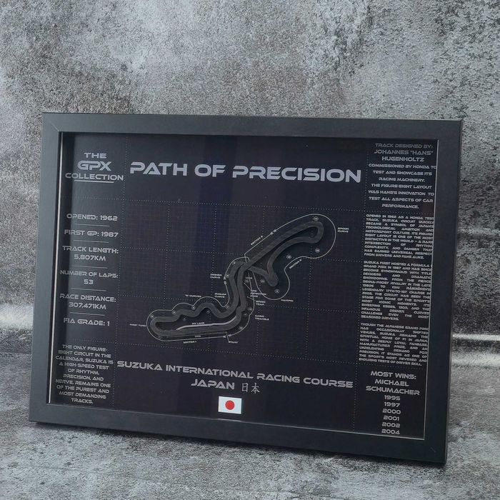 Suzuka – Hartă 3D circuit Formula 1 Japanese GP • GPX Collection