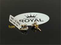 Bijuteria Royal CB : Cercei dama aur 14k 2,23gr 1cm