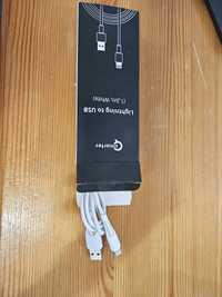 Cablu incarcator USB, Apple Iphone 5, 6, Ipad, alb
Pret: 25 lei