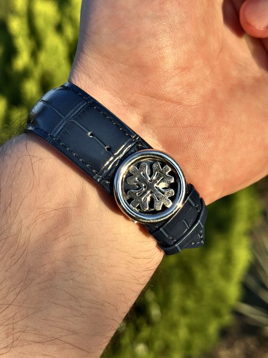 Ceas barbat patek philippe perpetual calendar blue steel