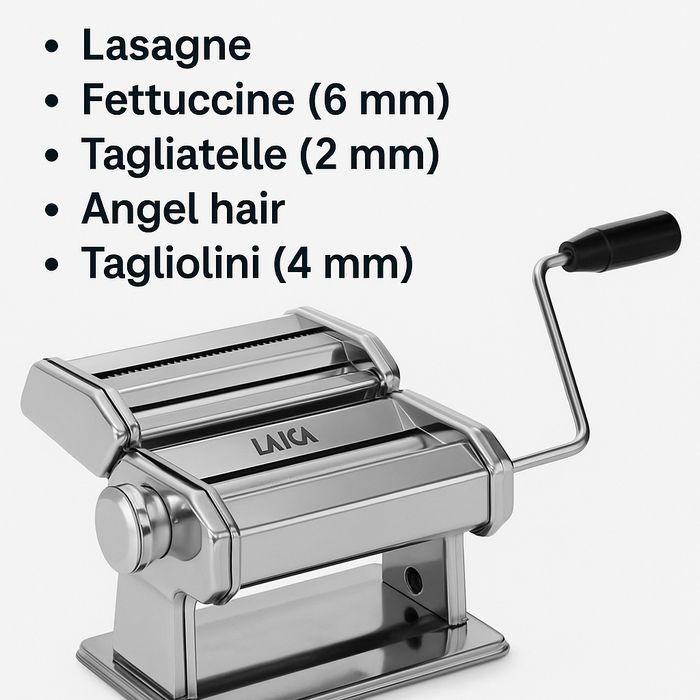 Mașină paste Laica PM2000 – 5 forme incluse