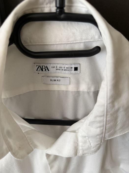 Cămașă albă Zara slim fit S