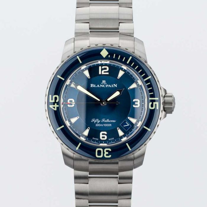 Blancpain Fifty Fathoms Titanium Blue dial 5015 12B40 98B