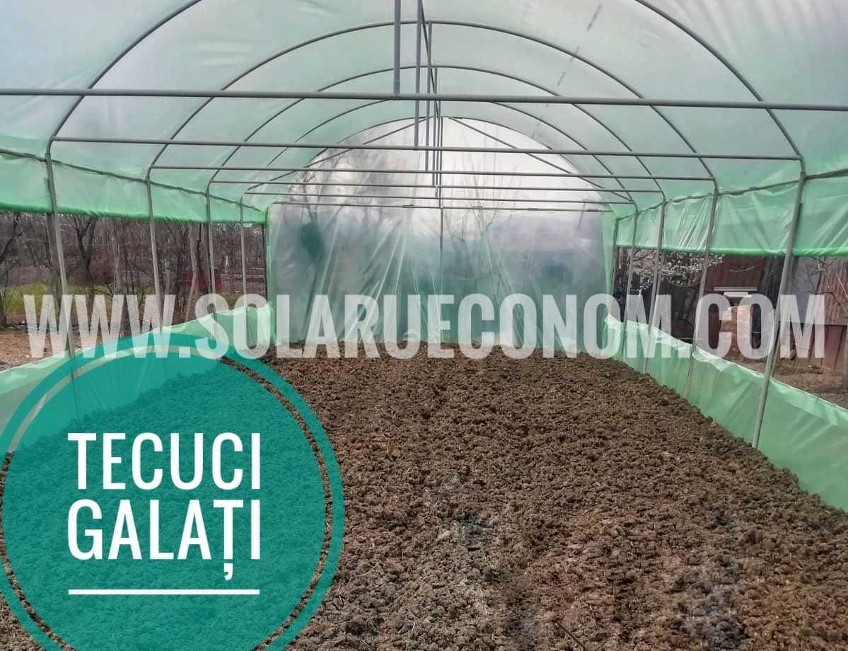 Solarii (sere) de gradina cu pereți drepti