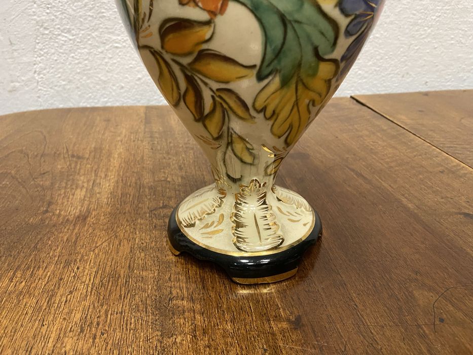 Белгийска декоративна кана H Bequet Quaregnon, модел 685 ваза от порце