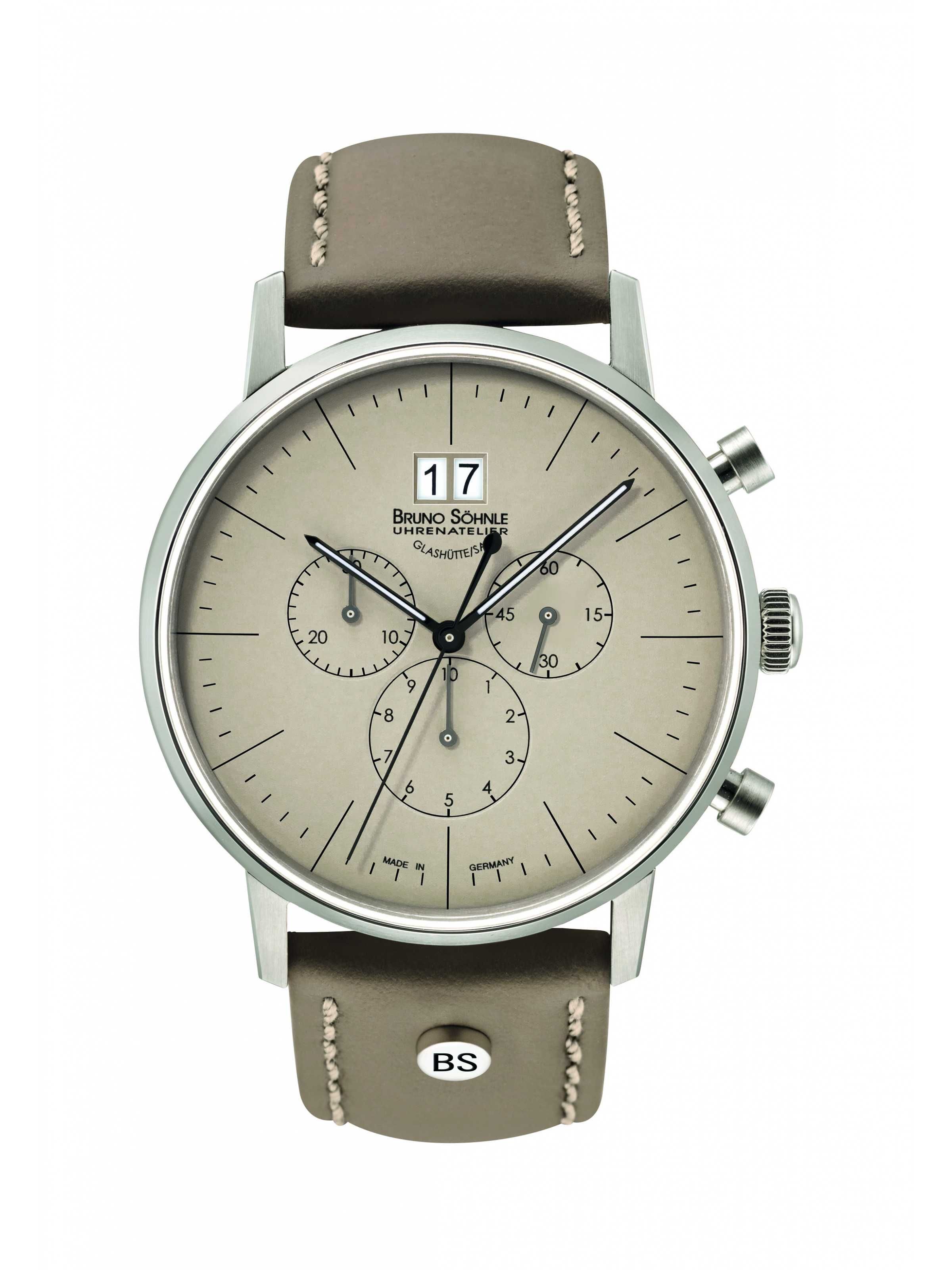 Ceas Bruno Sohnle Stuttgart Chronograph Big, 42mm, produs in Germania