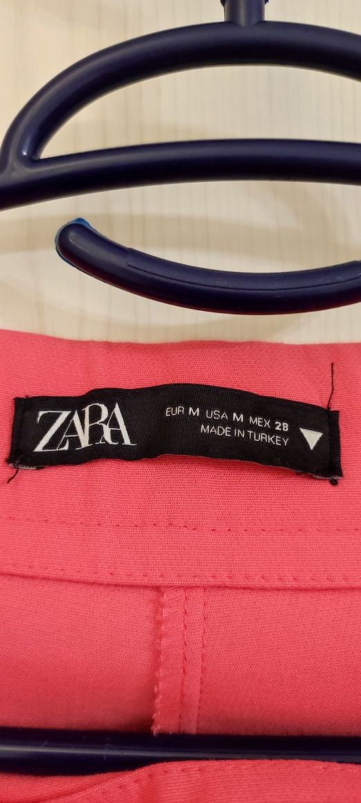 Pantaloni Zara eleganti, roz, S