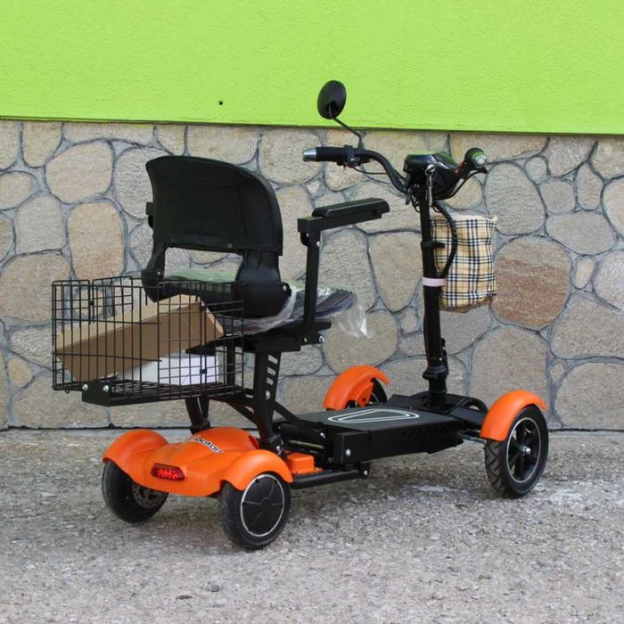Сгъваема електрическа четириколка MaxMotors Orange