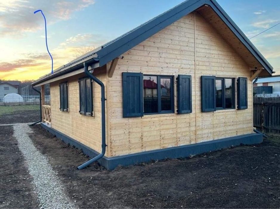Casa pe structura metalica sau A frame