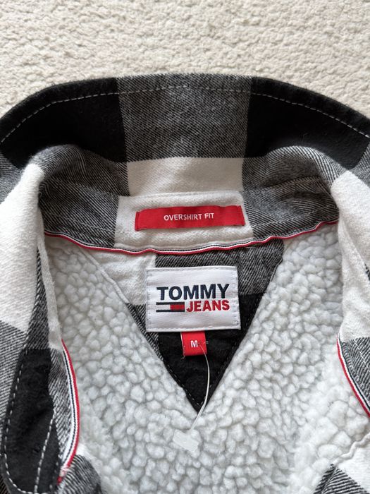 Tommy Hilfiger,geacă-cămașă îmblănită pt.bărbați,măr.M