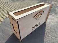 Cutie din lemn pentru ascunderea routerului WiFi