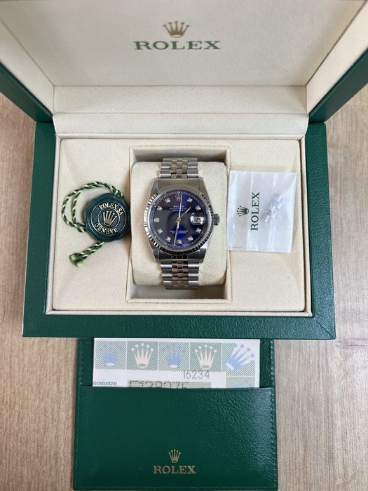 Rolex Datejust 36mm Jubilee Aur Otel cu diamante