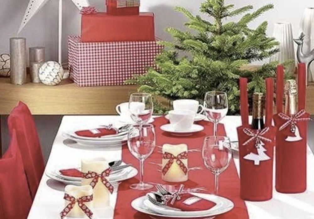 Set de 3 lumanari cu baterii cu fundite festive detasabile