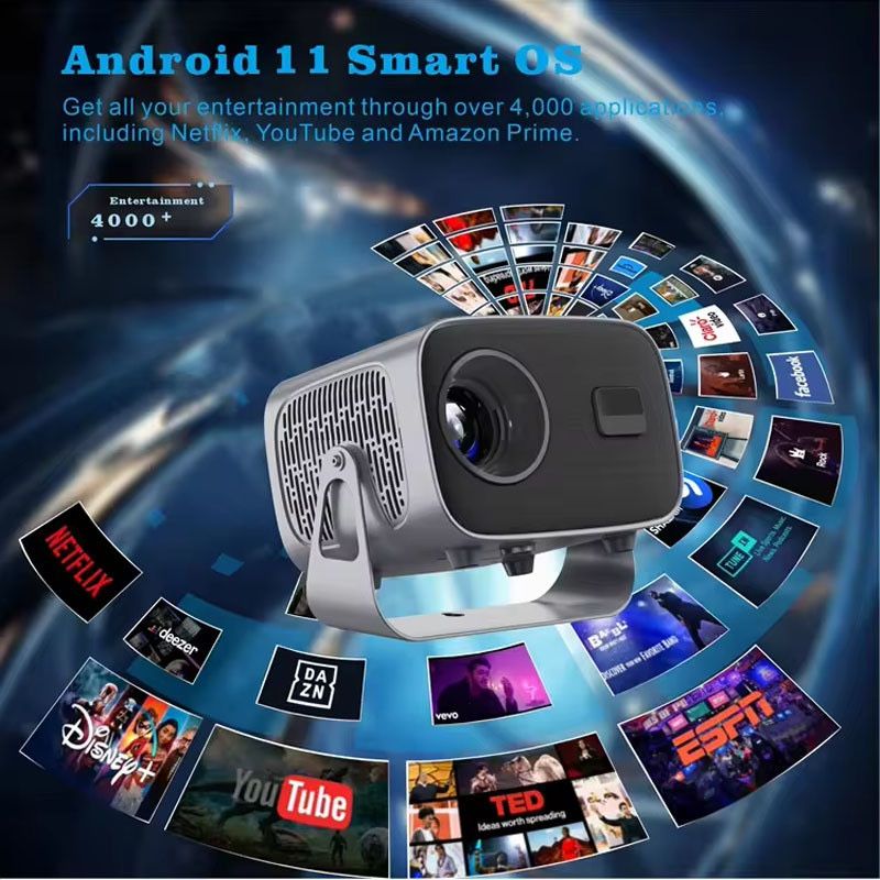 Мега скидка с гарантии смарт Проэктор A10 android