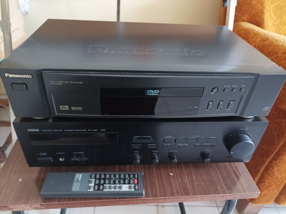 Yamaha R-360 Stereo Receiver + DVD-Panasonic A160e