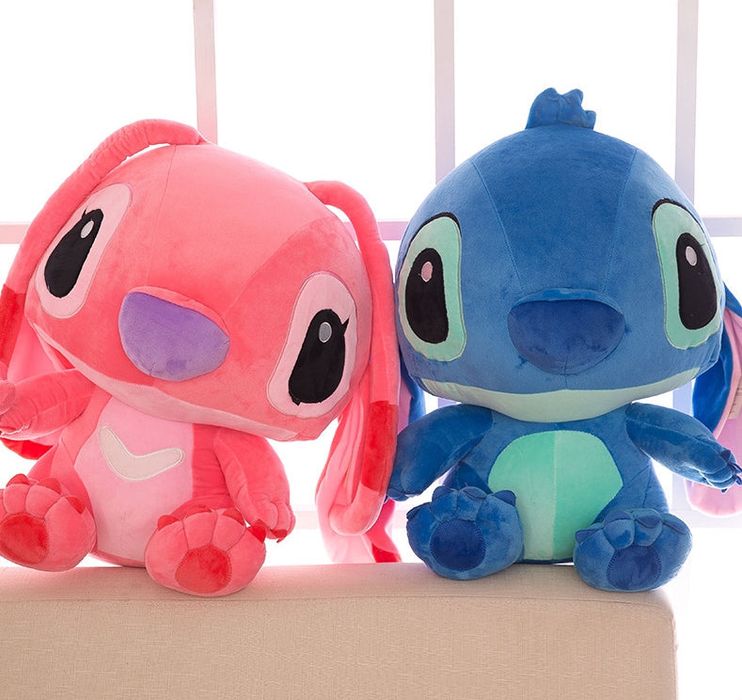 Jucarie de plus, Lilo & Stitch L 35 cm, albastru, NOU