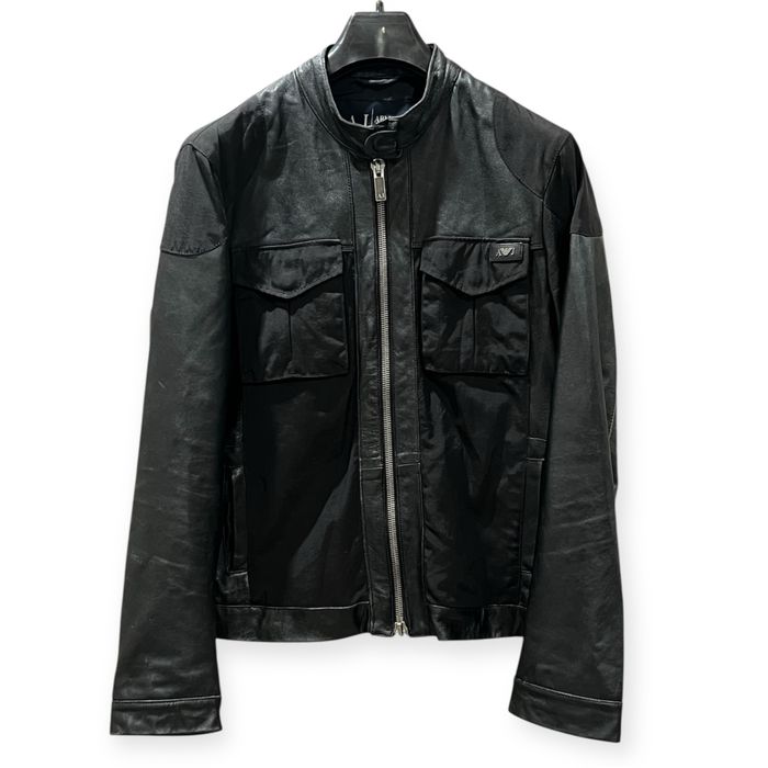 Emporio Armani мъжко кожено яке тип алкантара