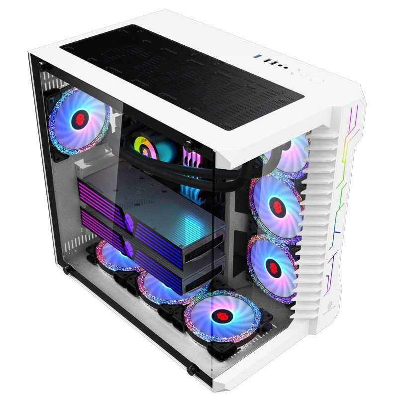 Кутия PNB бързо разглобяване Full-Tower, Tempered Glass, Бяла pc case