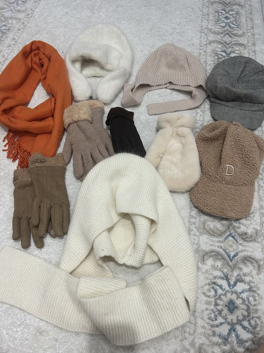 Шапки шарфы перчатки на зиму