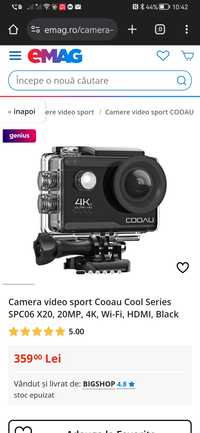 Camera video sport Cooau Cool Series SPC06 X20, 20MP, 4K, Wi-Fi, HDMI,