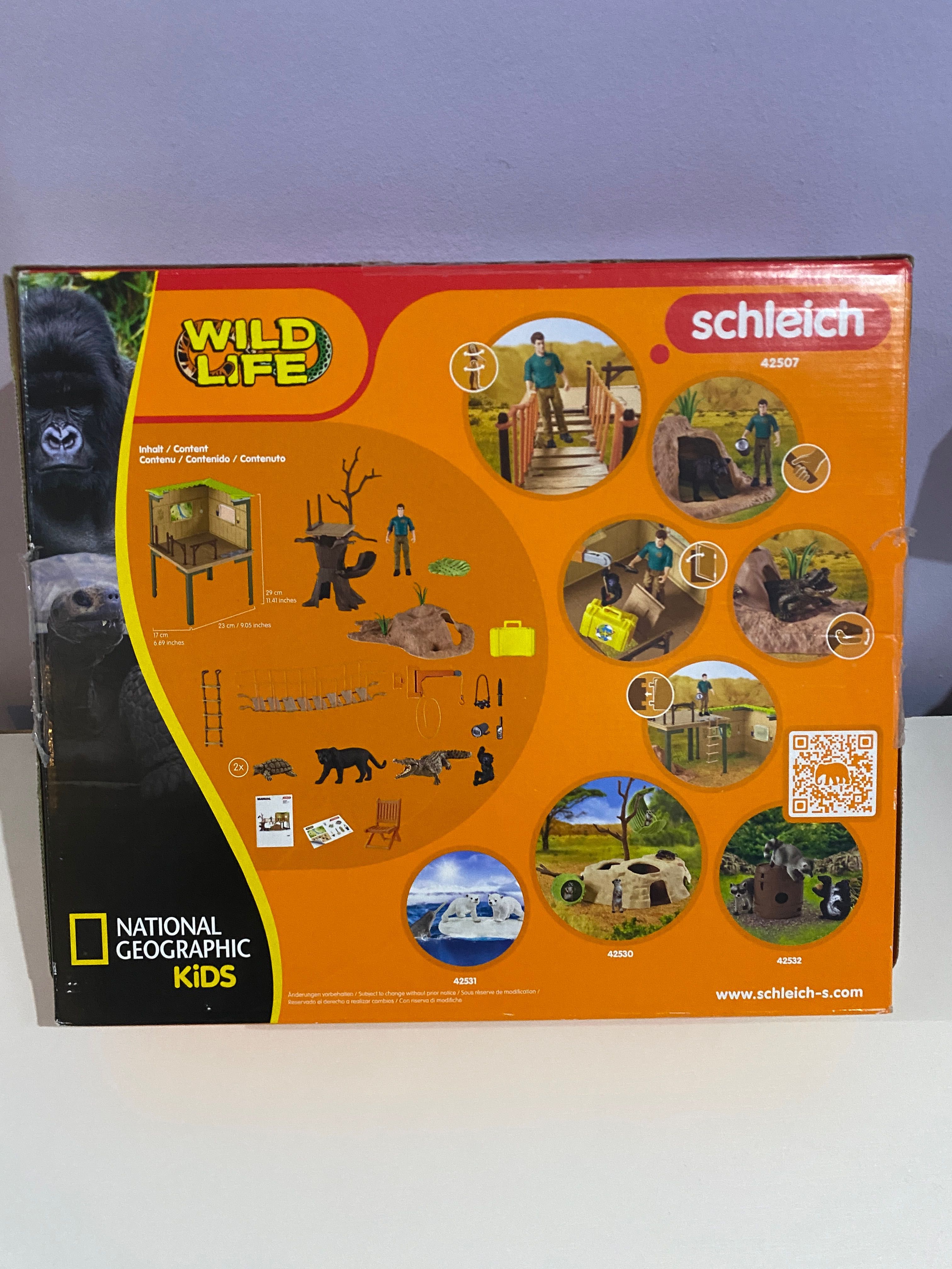 Schleich Wild Life Приключенска станция (42507) - 68 части, ново