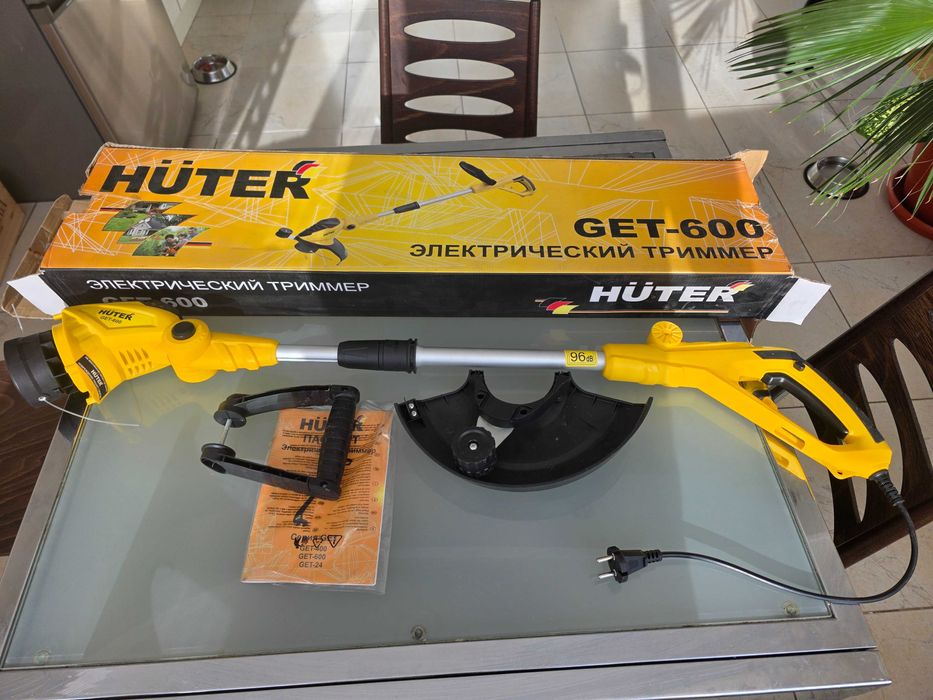 триммер электрический Huter GET 600 (газонокосилка)
