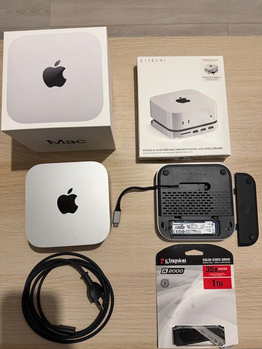 Mac Mini M4 16GB 256GB + SSD 1TB + SATECHI HUB
