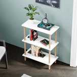 Etajera decorativa cu 3 rafturi si picioare din lemn