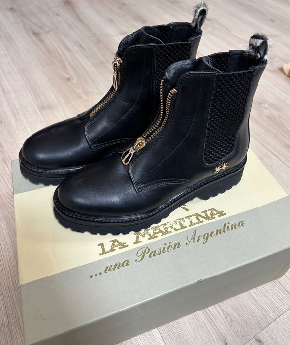 La Martina  36 номер боти от телешка кожа