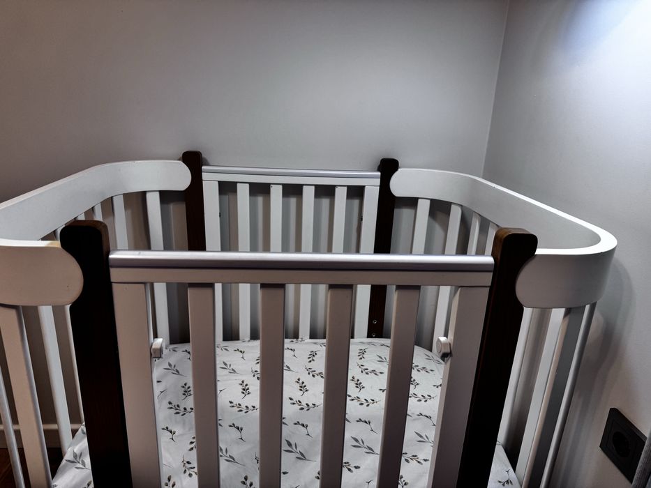 Детская кроватка mommy lux оригинал с матрасом и с расширителем до 7 л