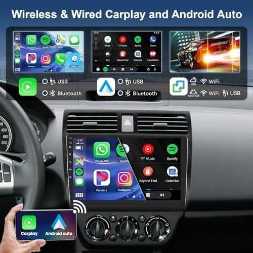 Ново 10.1" Android Радио Suzuki Swift 2005-2010 CarPlay & GPS за кола