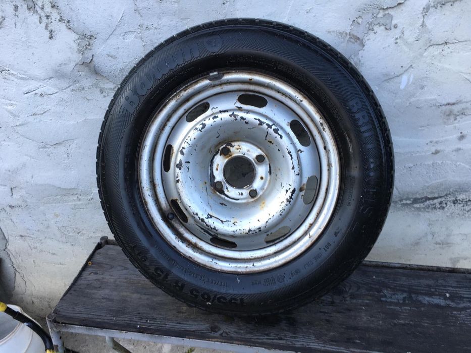 Rezerva Peugeot 307 Janta Tabla 4x108 Anvelopa R15 Barum Brillantis2