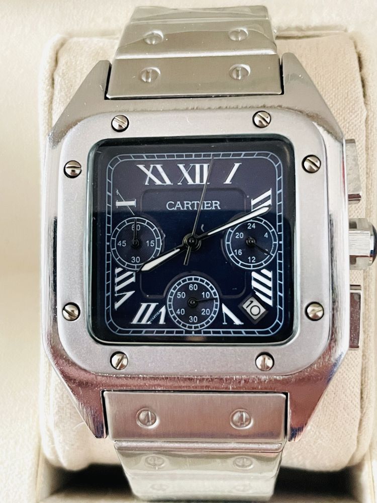 Cartier FullSet Santos Chronograph Classic Editon