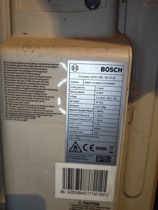 Aparat Aer Conditionat BOSCH dublu split