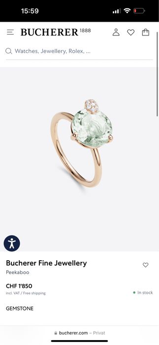 Inele Bucherer diamante Peekaboo