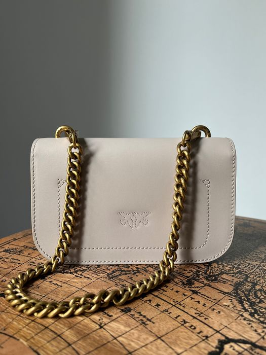 Чанта Pinko Love Bell Mini сиво