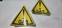Продам знак "GAS" газ наклейка на авто