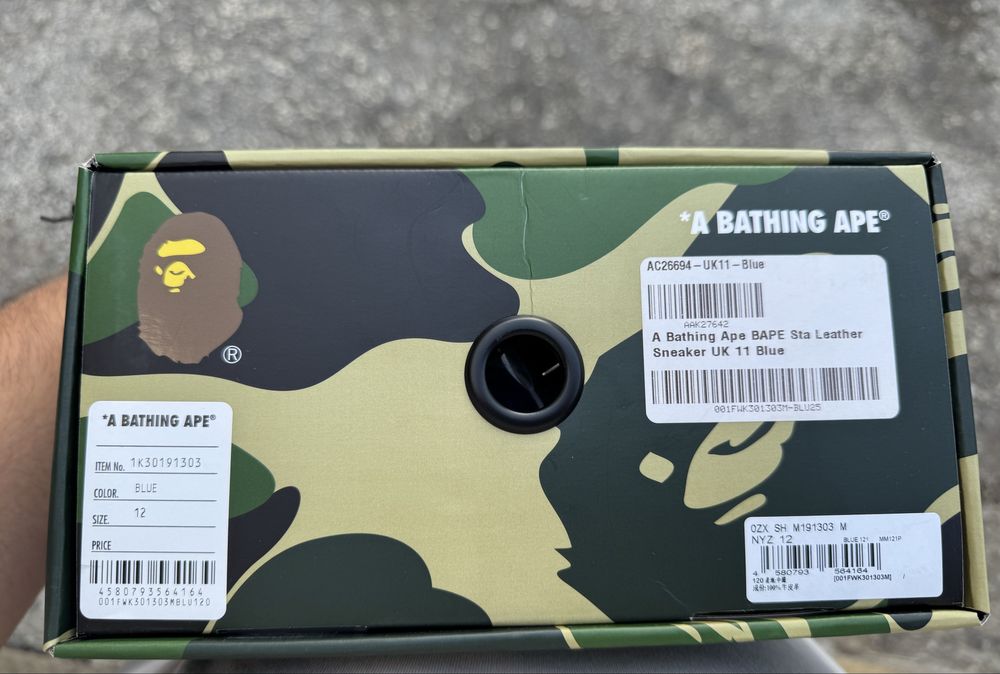 A BATHING APE® BAPE Sta Leather Sneaker