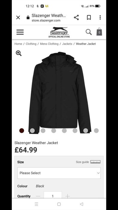 Ново мъжко яке Slazenger xxl