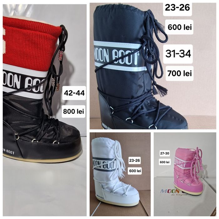 Moon boot original diferite modele și mărimi