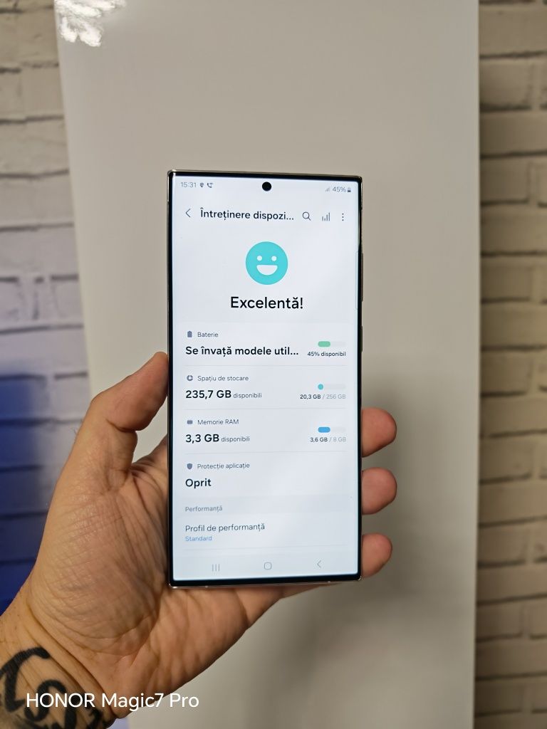 Samsung S23 Ultra White 256GB totul original liber retea