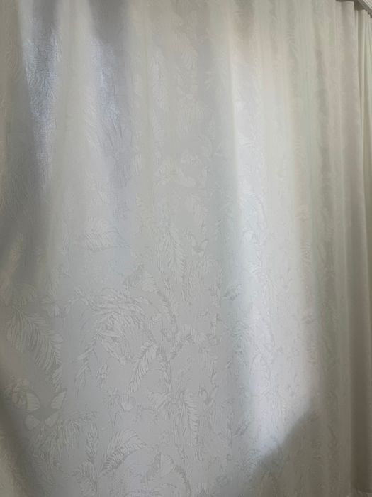 Тюль белая плотная