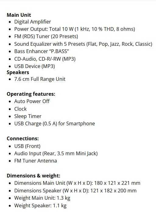 Sistem audio Pioneer X-EM16