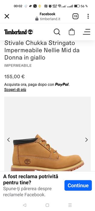 Bocanci Timberland Waterproof,mărimea 37 Dama originali