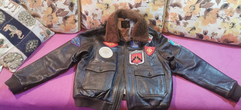 Geaca piele AVIREX G-1 TOP GUN U.S Navy Aviator Pilot Vintage 80"