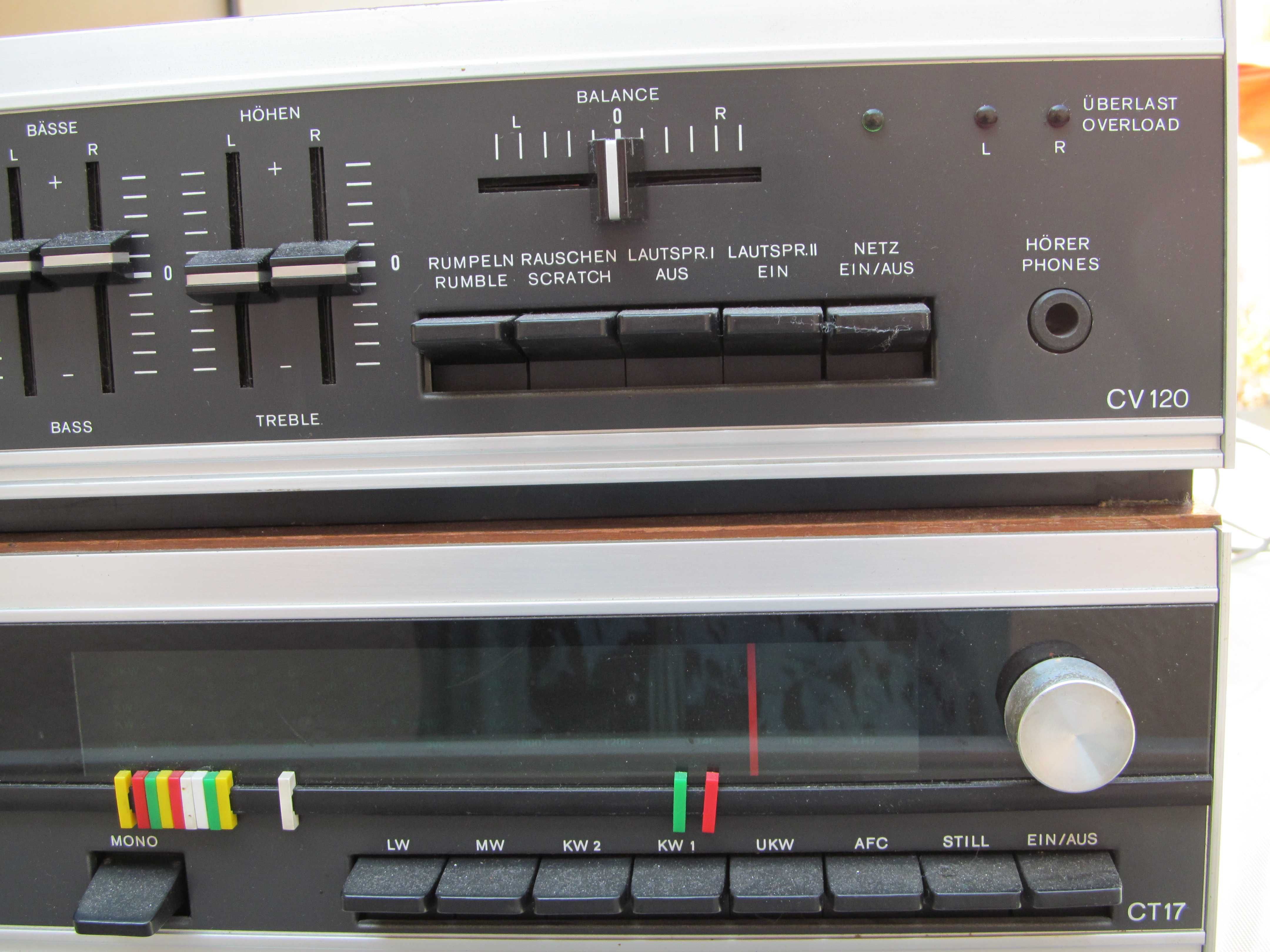 DUAL CV120 si CT17 amplificator si tuner , vintage