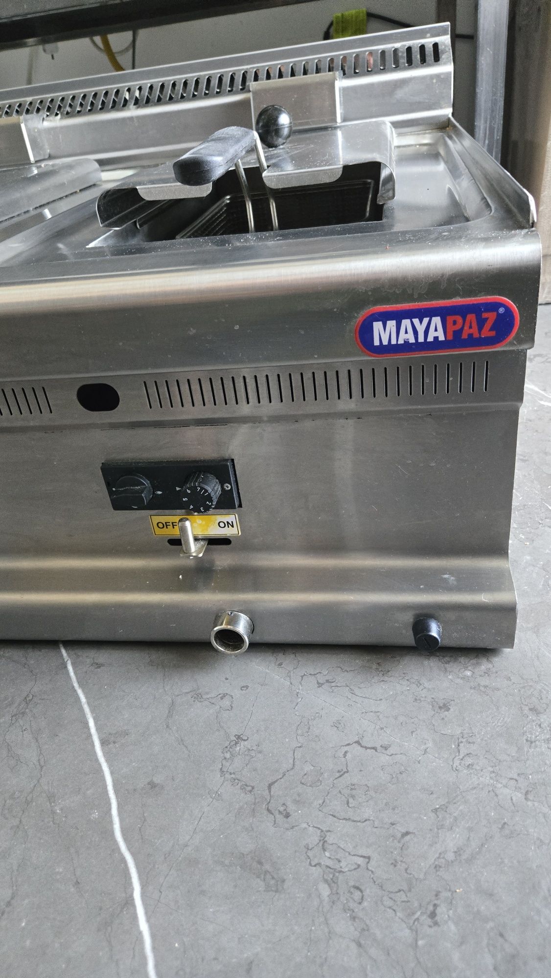 MayaPaz Friteuza Profesionala Gaz 10L + 10L Nou+ 10L