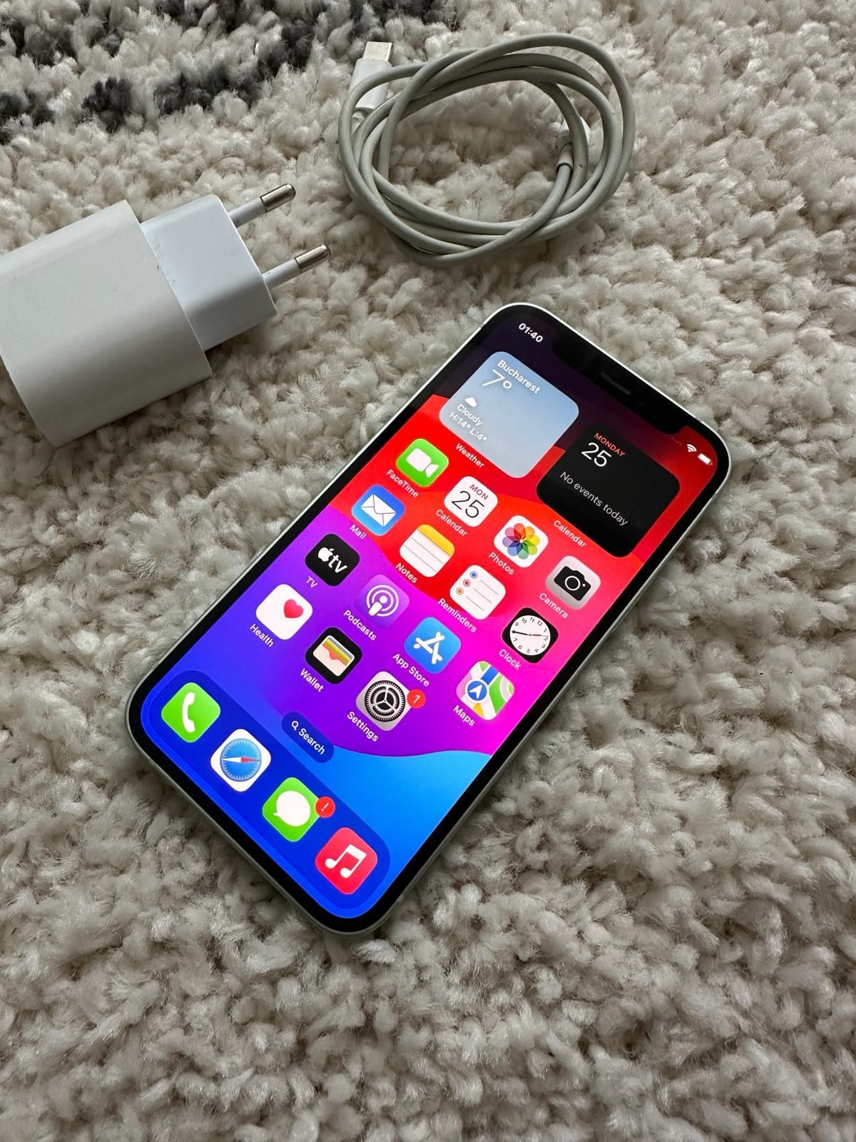 Iphone 12 mini 64gb- perfect functional+ încărcător